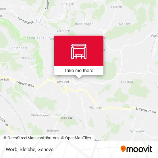 Worb, Bleiche map