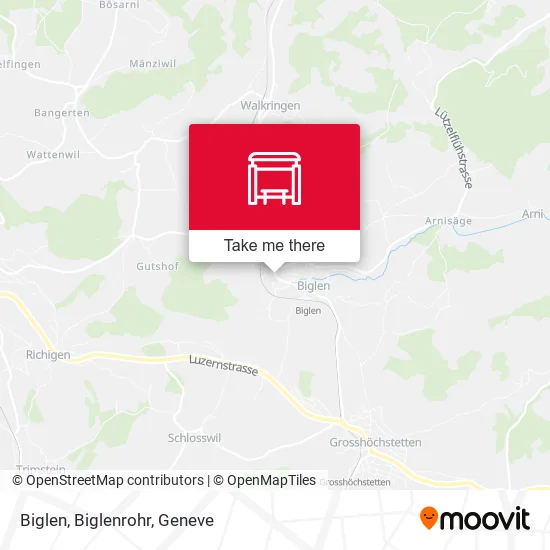 Biglen, Biglenrohr map