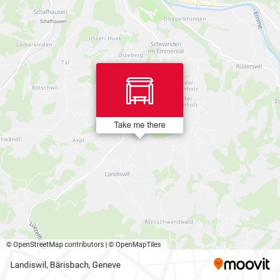 Landiswil, Bärisbach map