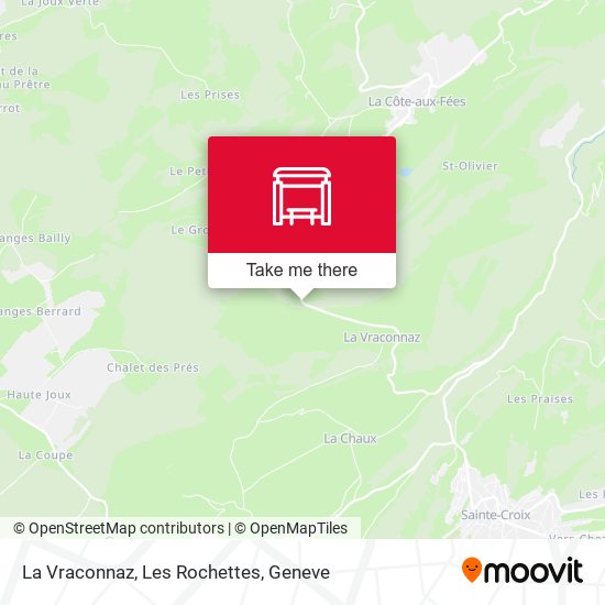 La Vraconnaz, Les Rochettes map