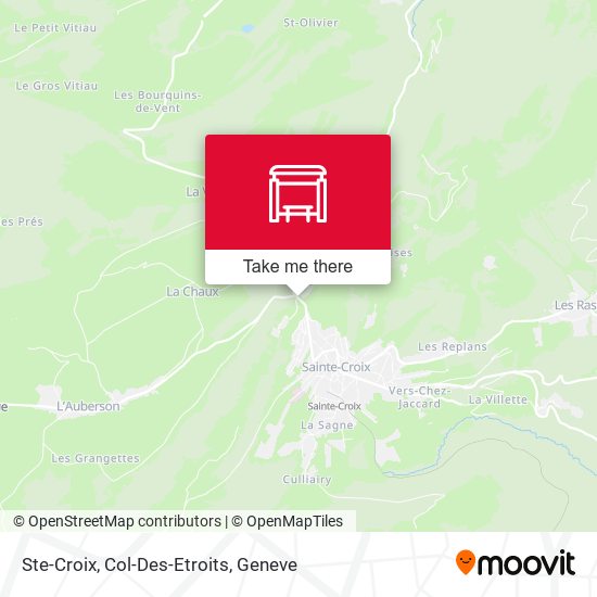 Ste-Croix, Col-Des-Etroits map