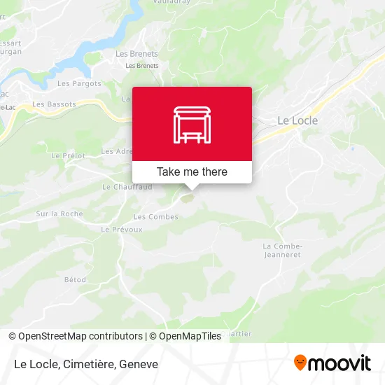 Le Locle, Cimetière map