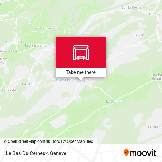 Le Bas-Du-Cerneux map