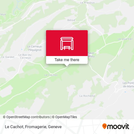 Le Cachot, Fromagerie map
