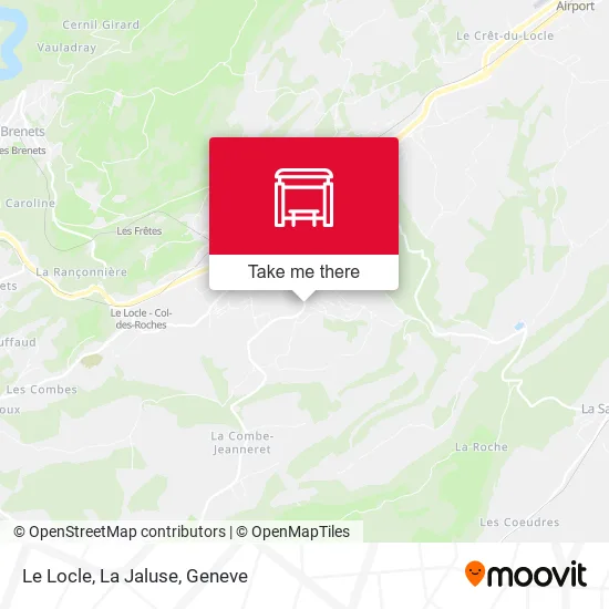Le Locle, La Jaluse map