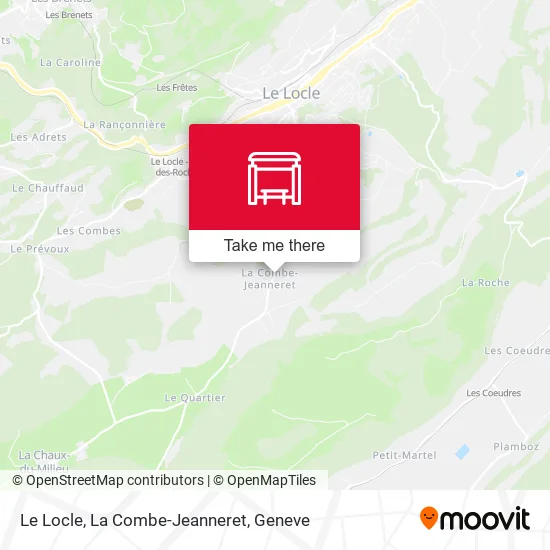 Le Locle, La Combe-Jeanneret map