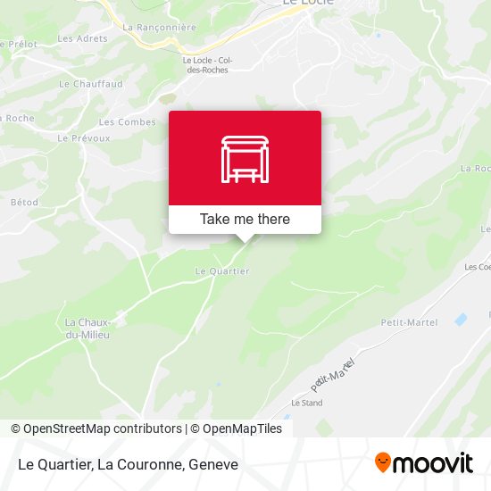 Le Quartier, La Couronne map