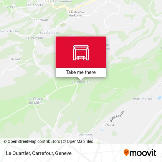 Le Quartier, Carrefour map