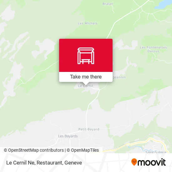 Le Cernil Ne, Restaurant map