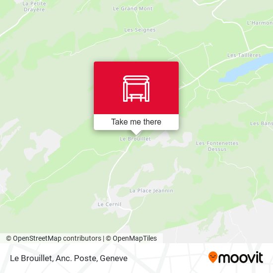 Le Brouillet, Anc. Poste map