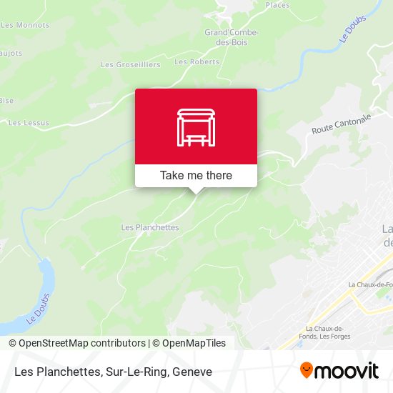 Les Planchettes, Sur-Le-Ring map