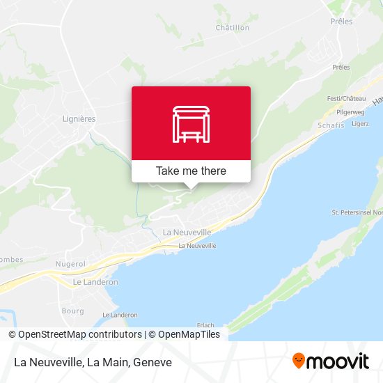 La Neuveville, La Main map