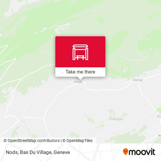 Nods, Bas Du Village map