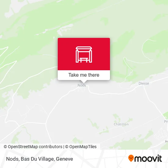 Nods, Bas Du Village map