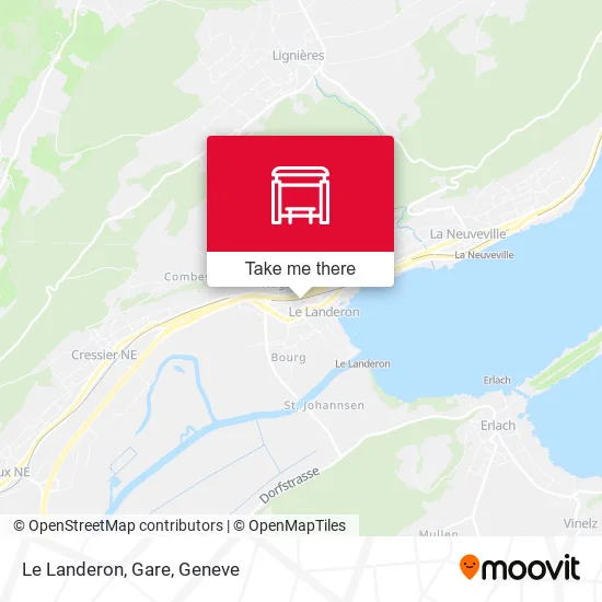 Le Landeron, Gare map
