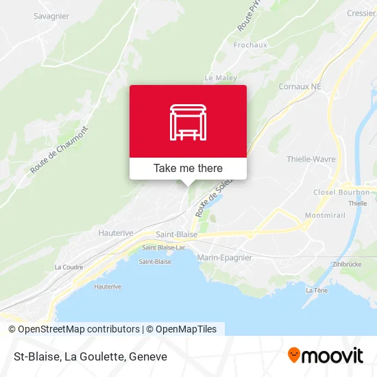 St-Blaise, La Goulette plan