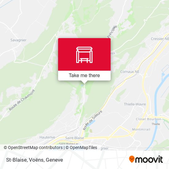St-Blaise, Voëns map