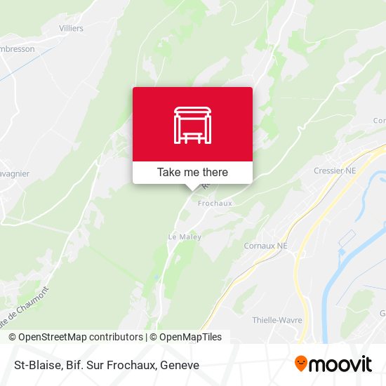 St-Blaise, Bif. Sur Frochaux map