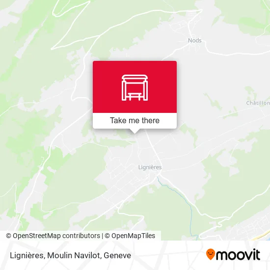 Lignières, Moulin Navilot map