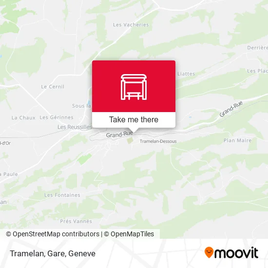 Tramelan, Gare map
