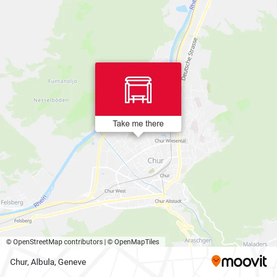 Chur, Albula map