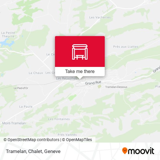 Tramelan, Chalet map