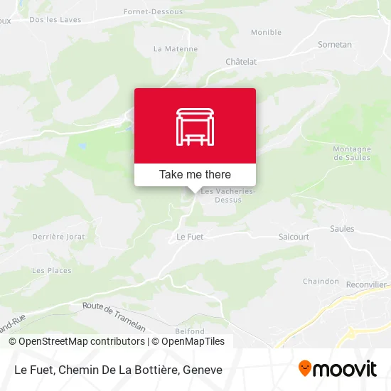 Le Fuet, Chemin De La Bottière map