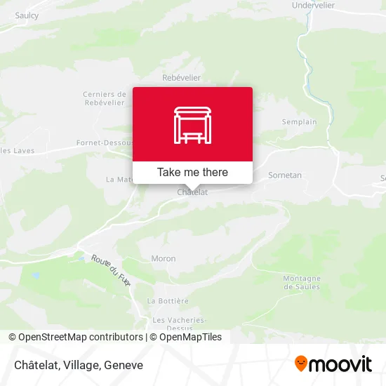 Châtelat, Village map
