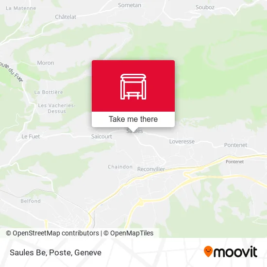 Saules Be, Poste map