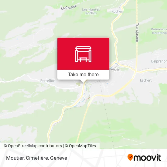 Moutier, Cimetière map