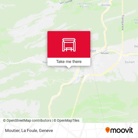 Moutier, La Foule map