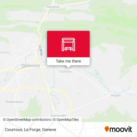 Courroux, La Forge map