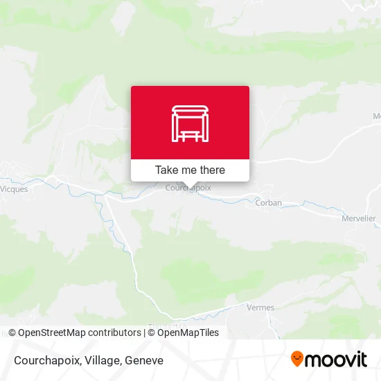Courchapoix, Village map