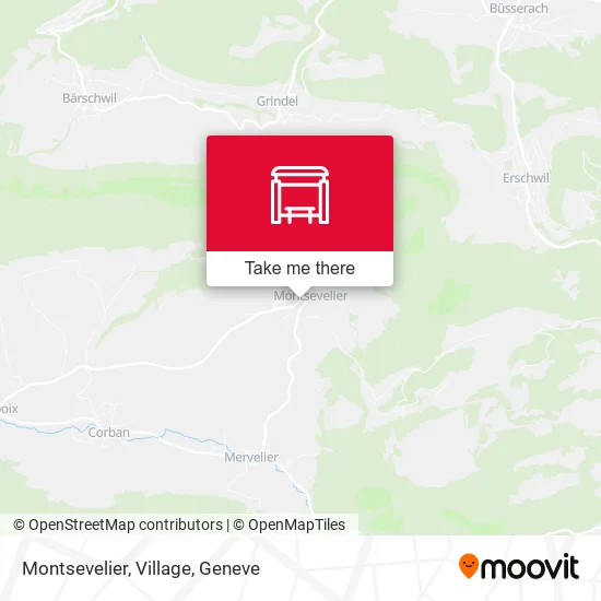 Montsevelier, Village map