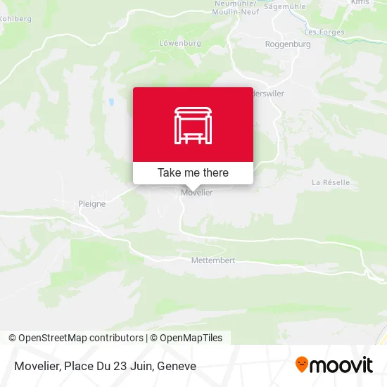 Movelier, Place Du 23 Juin map