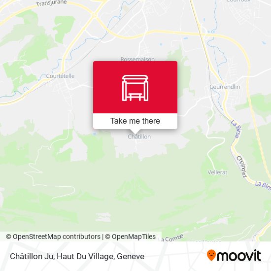 Châtillon Ju, Haut Du Village map
