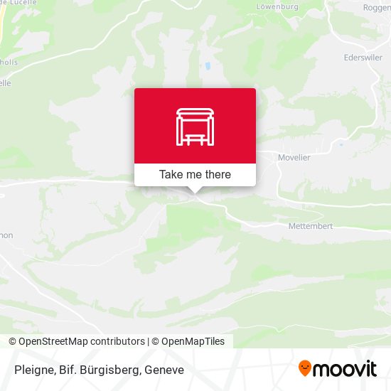 Pleigne, Bif. Bürgisberg map