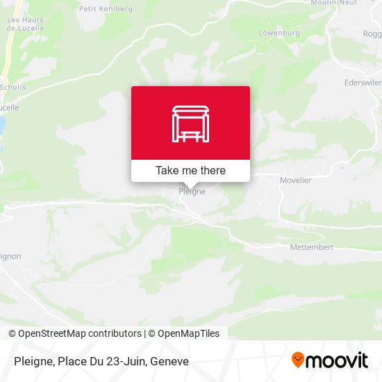Pleigne, Place Du 23-Juin map