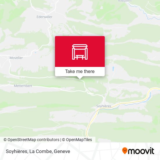 Soyhières, La Combe map