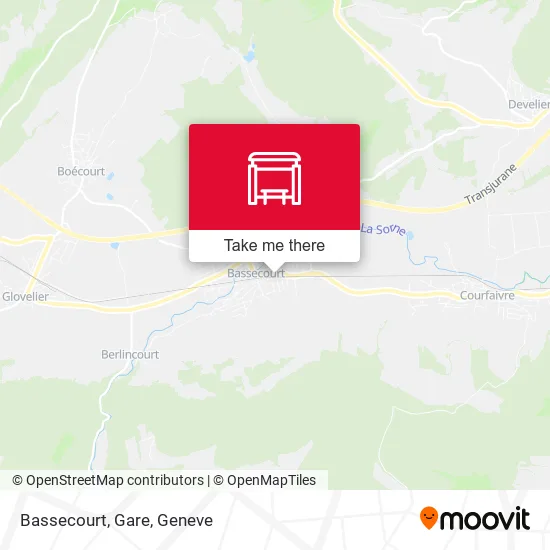 Bassecourt, Gare map