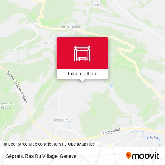 Séprais, Bas Du Village map