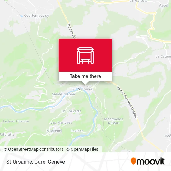 St-Ursanne, Gare map