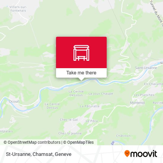 St-Ursanne, Chamsat map
