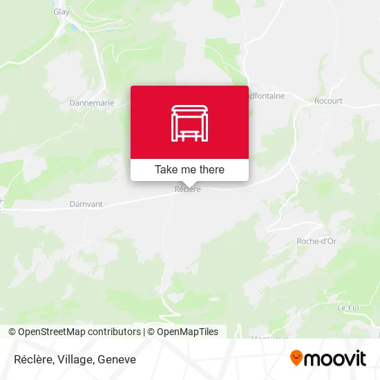 Réclère, Village map