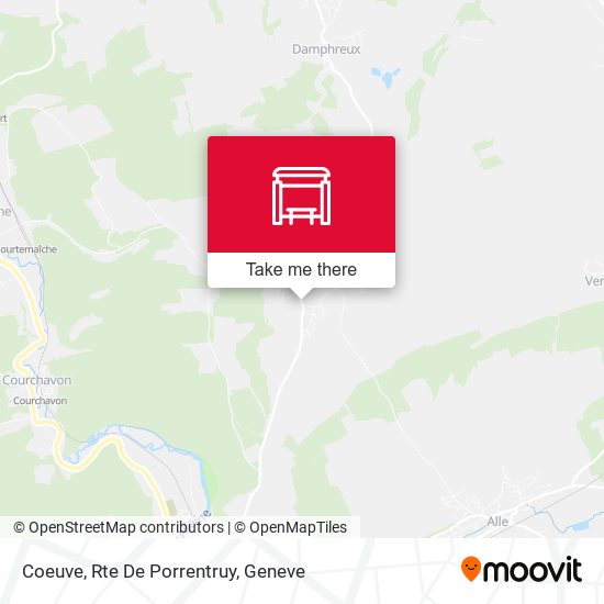 Coeuve, Rte De Porrentruy map