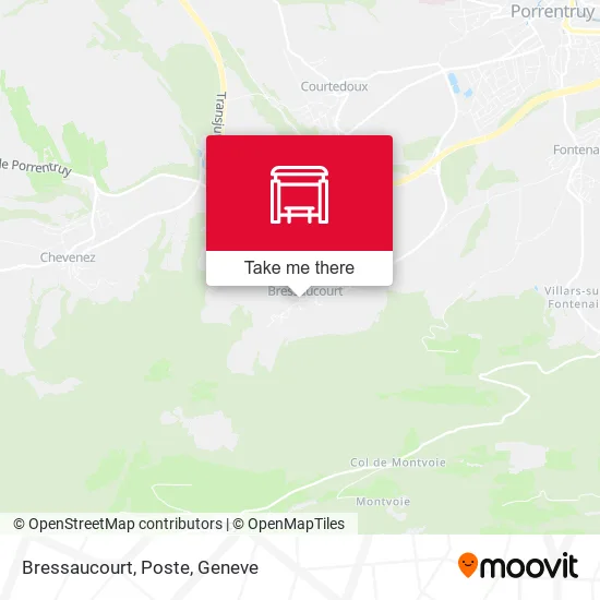 Bressaucourt, Poste map