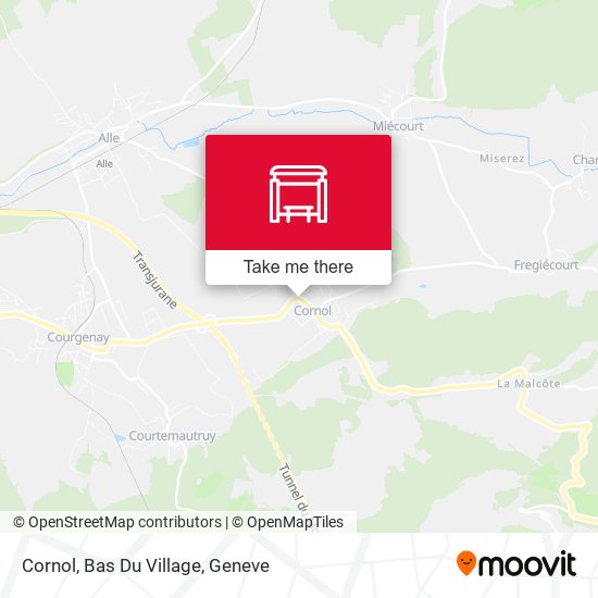 Cornol, Bas Du Village map