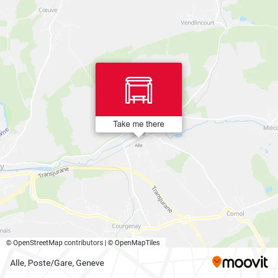 Alle, Poste/Gare map