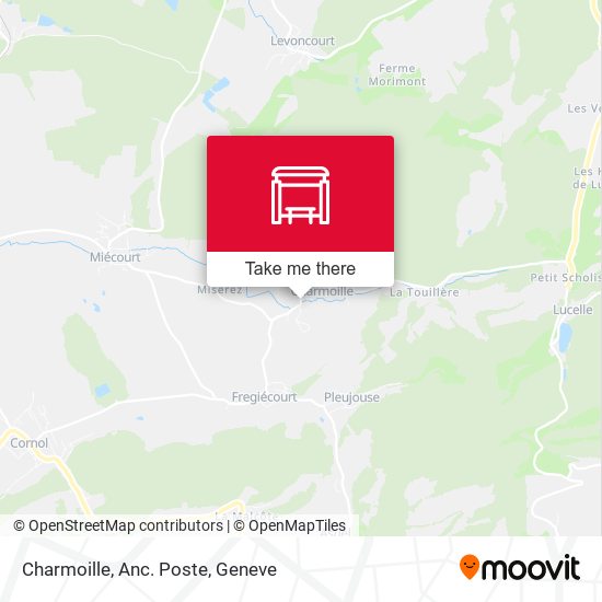 Charmoille, Anc. Poste map