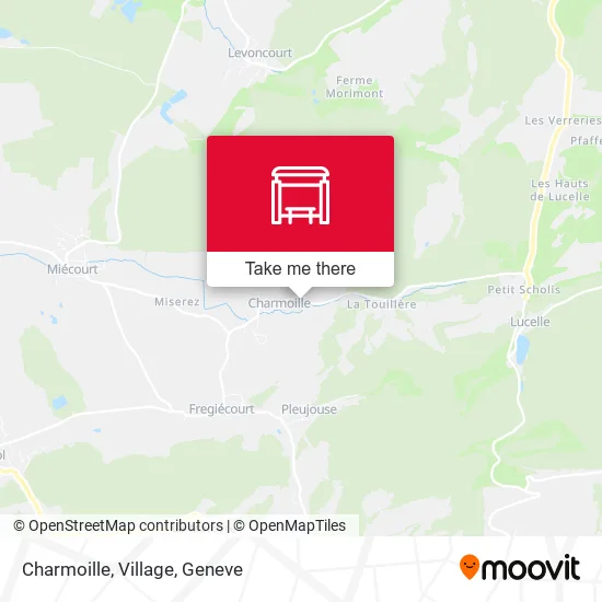 Charmoille, Village map